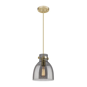 Newton Bell - 1 Light Cord Hung Pendant-9.38 Inch Tall and 8 Inch Wide - 1423614