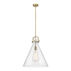 Newton Cone - 1 Light Pendant-20 Inch Tall and 18 Inch Wide - 1372579
