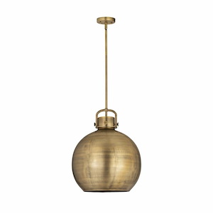 Newton Sphere - 1 Light Pendant In Industrial Style-21.38 Inches Tall and 16 Inches Wide - 1297664