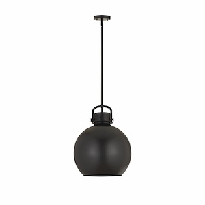 Newton Sphere - 1 Light Pendant In Industrial Style-19.63 Inches Tall and 14 Inches Wide - 1297639