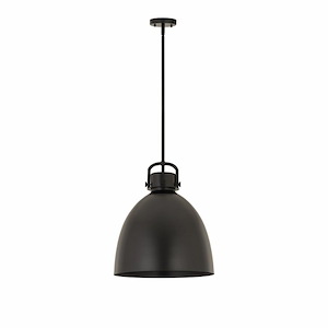 Newton Bell - 1 Light Pendant In Industrial Style-20.25 Inches Tall and 14 Inches Wide - 1423316