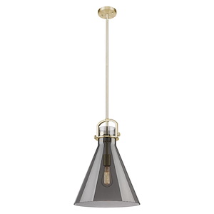 Newton Cone - 1 Light Pendant-15 Inch Tall and 14 Inch Wide - 1423233