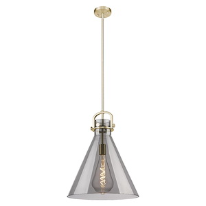 Newton Cone - 1 Light Pendant-17.25 Inch Tall and 16 Inch Wide - 1423234