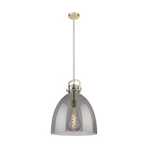 Newton Bell - 1 Light Stem Hung Pendant-19.63 Inch Tall and 16 Inch Wide - 1373924