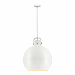 Newton Sphere - 1 Light Pendant In Industrial Style-22.5 Inches Tall and 18 Inches Wide - 1297528