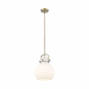 Newton Sphere - 1 Light Mini Pendant In Industrial Style-13.38 Inches Tall and 10 Inches Wide - 1297717