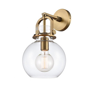Newton Sphere - 1 Light Wall Sconce-14 Inches Tall and 8 Inches Wide - 1423248