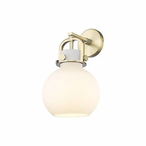 Newton Sphere - 1 Light Wall Sconce-14 Inches Tall and 8 Inches Wide - 1423621