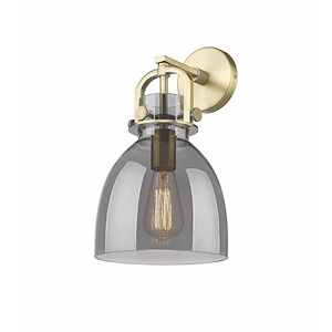 Newton Bell - 1 Light Wall Sconce In Industrial Style-14.25 Inches Tall and 9.25 Inches Wide - 1423269
