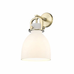 Newton Bell - 1 Light Wall Sconce In Industrial Style-14.25 Inches Tall and 9.25 Inches Wide - 1423278