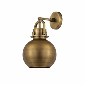 Newton Sphere - 1 Light Wall Sconce In Industrial Style-14 Inches Tall and 8 Inches Wide - 1297671