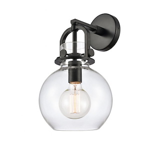Newton Sphere - 1 Light Wall Sconce-14 Inches Tall and 8 Inches Wide - 1423279