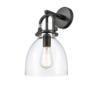 Newton Bell - 1 Light Wall Sconce In Industrial Style-14.25 Inches Tall and 9.25 Inches Wide - 1423276