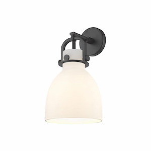 Newton Bell - 1 Light Wall Sconce In Industrial Style-14.25 Inches Tall and 9.25 Inches Wide - 1423130