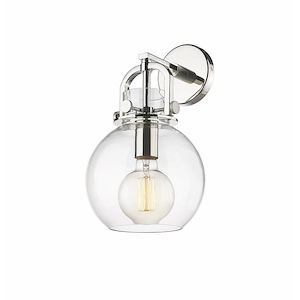 Newton Sphere - 1 Light Wall Sconce-14 Inches Tall and 8 Inches Wide - 1423277