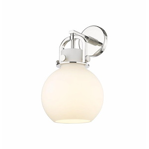 Newton Sphere - 1 Light Wall Sconce-14 Inches Tall and 8 Inches Wide - 1423297