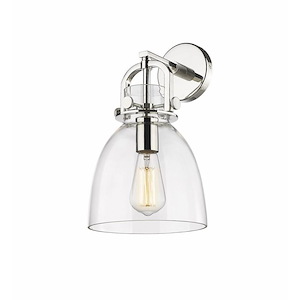 Newton Bell - 1 Light Wall Sconce In Industrial Style-14.25 Inches Tall and 9.25 Inches Wide - 1423298