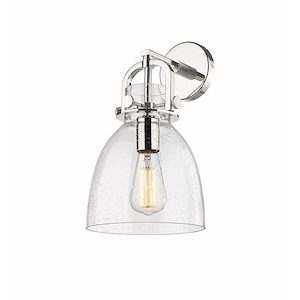 Newton Bell - 1 Light Wall Sconce In Industrial Style-14.25 Inches Tall and 9.25 Inches Wide - 1423145