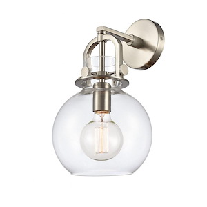 Newton Sphere - 1 Light Wall Sconce-14 Inches Tall and 8 Inches Wide - 1423303