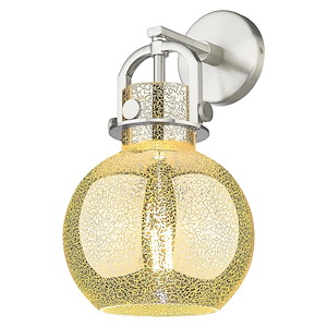 Newton Sphere - 1 Light Wall Sconce-14 Inches Tall and 8 Inches Wide - 1423261