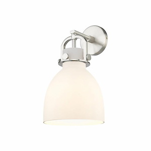 Newton Bell - 1 Light Wall Sconce In Industrial Style-14.25 Inches Tall and 9.25 Inches Wide - 1423409