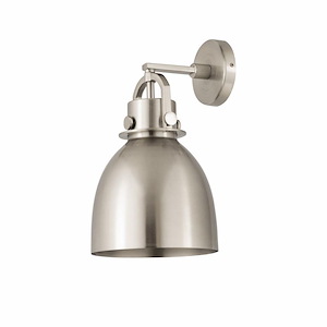 Newton Bell - 1 Light Wall Sconce with Metal Shade In Industrial Style-14.5 Inches Tall and 8 Inches Wide - 1423304