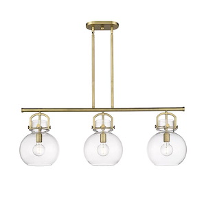 Newton Sphere - 3 Light Island-14.88 Inch Tall and 41.5 Inch Wide - 1373722