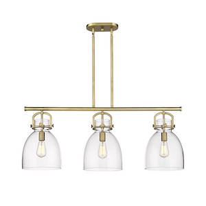 Newton Bell - 3 Light Island-14.88 Inch Tall and 41.5 Inch Wide - 1373711