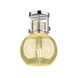 Newton Sphere - 1 Light Flush Mount-12.5 Inch Tall and 8 Inch Wide - 1373901