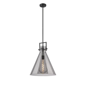 Newton Cone - 1 Light Stem Hung Pendant-20.38 Inch Tall and 16 Inch Wide - 1423274