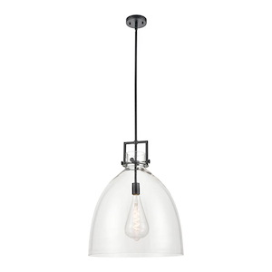 Newton Bell - 1 Light Pendant-20 Inch Tall and 18 Inch Wide - 1423275