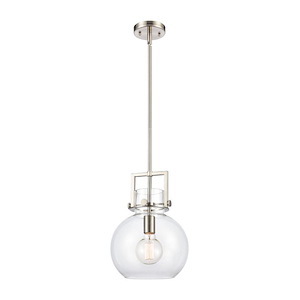 Newton Sphere - 1 Light Mini Pendant-11.75 Inch Tall and 10 Inch Wide - 1425693
