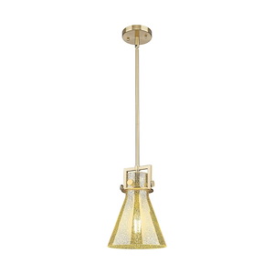 Newton Cone - 1 Light Stem Hung Cone Mini Pendant-11.38 Inch Tall and 8 Inch Wide - 1373692