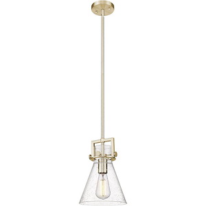 Newton Cone - 1 Light Mini Pendant-11.38 Inch Tall and 8 Inch Wide - 1291970