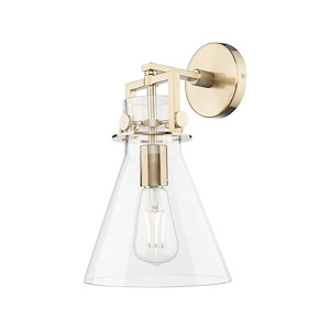 Newton Cone - 1 Light Wall Sconce-14 Inch Tall and 8 Inch Wide - 1373725