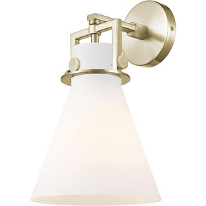 Newton Cone - 1 Light Wall Sconce-14.25 Inch Tall and 8 Inch Wide - 1291898