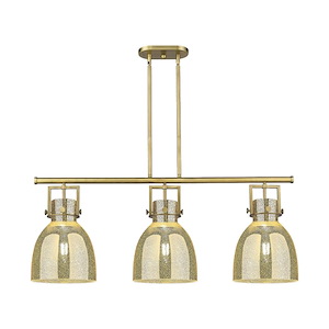 Newton Bell - 3 Light Stem Hung Island-16.38 Inch Tall and 41.5 Inch Wide - 1373925