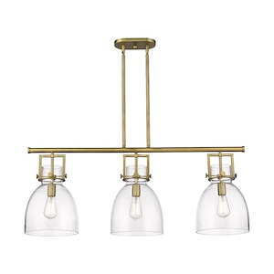 Newton Bell - 3 Light Island-15.13 Inch Tall and 41.5 Inch Wide - 1373700