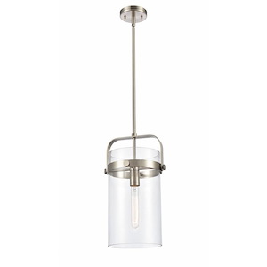 Pilaster - 1 Light Stem Hung Mini Pendant-17.13 Inch Tall and 8 Inch Wide - 1291964