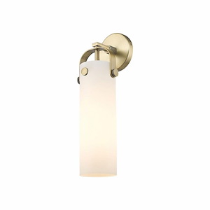Pilaster - 1 Light Glass Wall Sconce-17 Inch Tall and 4.5 Inch Wide - 1423756