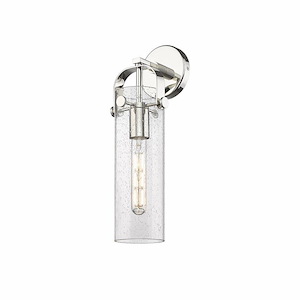 Pilaster - 1 Light Glass Wall Sconce-17 Inch Tall and 4.5 Inch Wide - 1426379