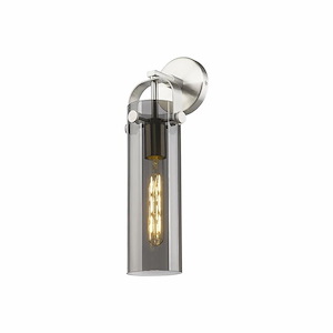 Pilaster - 1 Light Glass Wall Sconce-17 Inch Tall and 4.5 Inch Wide - 1423800