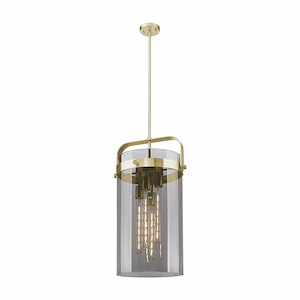 Pilaster - 4 Light Stem Hung Pendant-24.5 Inch Tall and 12 Inch Wide - 1375747