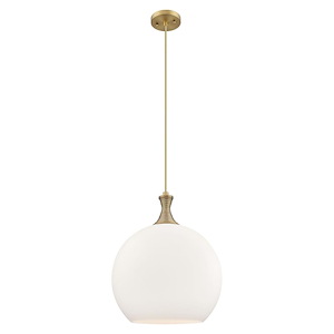 Astor - 1 Light Cord Hung Pendant-14 Inch Wide and 18.5 Inch Tall - 1372592