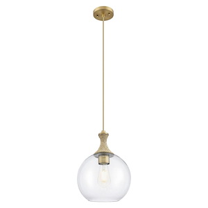 Astor - 1 Light Cord Hung Mini Pendant-10 Inch Wide and 13.75 Inch Tall - 1372594
