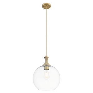 Astor - 1 Light Cord Hung Rope Mini Pendant-12 Inch Wide and 15.5 Inch Tall - 1372595