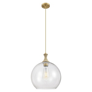 Astor - 1 Light Cord Hung Rope Pendant-14 Inch Wide and 18.5 Inch Tall - 1372596