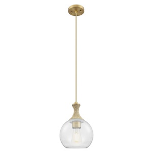 Astor - 1 Light Cord Hung Mini Pendant-8 Inch Wide and 11.75 Inch Tall - 1372597