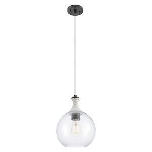 Astor - 1 Light Cord Hung Mini Pendant-10 Inch Wide and 13.75 Inch Tall - 1372594