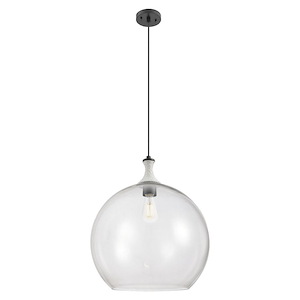 Astor - 1 Light Cord Hung Rope Pendant-14 Inch Wide and 18.5 Inch Tall - 1372596